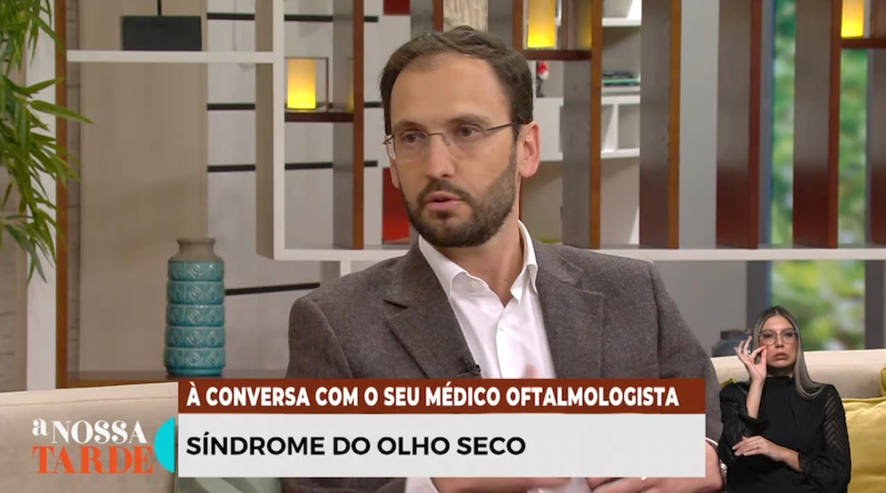 Nuno Alves, coordenador do Grupo Português de Superfície Ocular, Córnea e Contactologia, na RTP