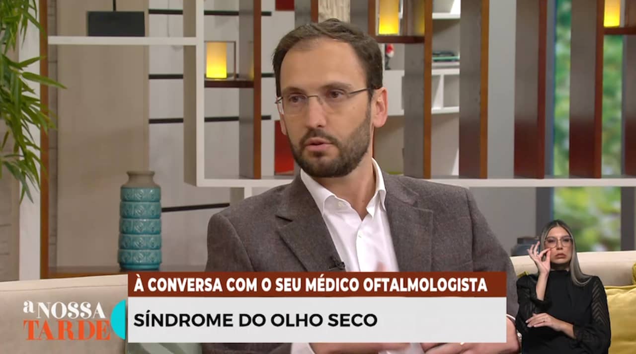 Nuno Alves, coordenador do Grupo Português de Superfície Ocular, Córnea e Contactologia, na RTP