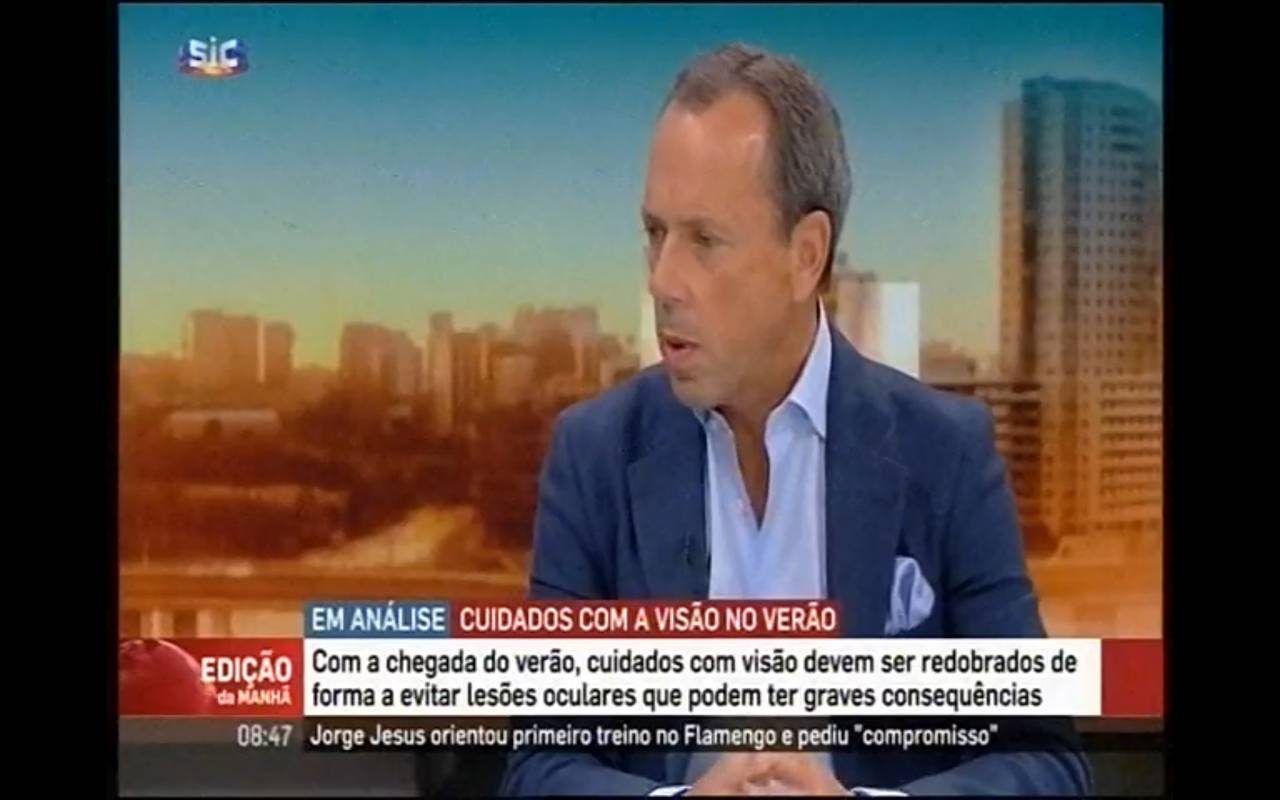 Perigos de lesões oculares provocadas pela incidência solar