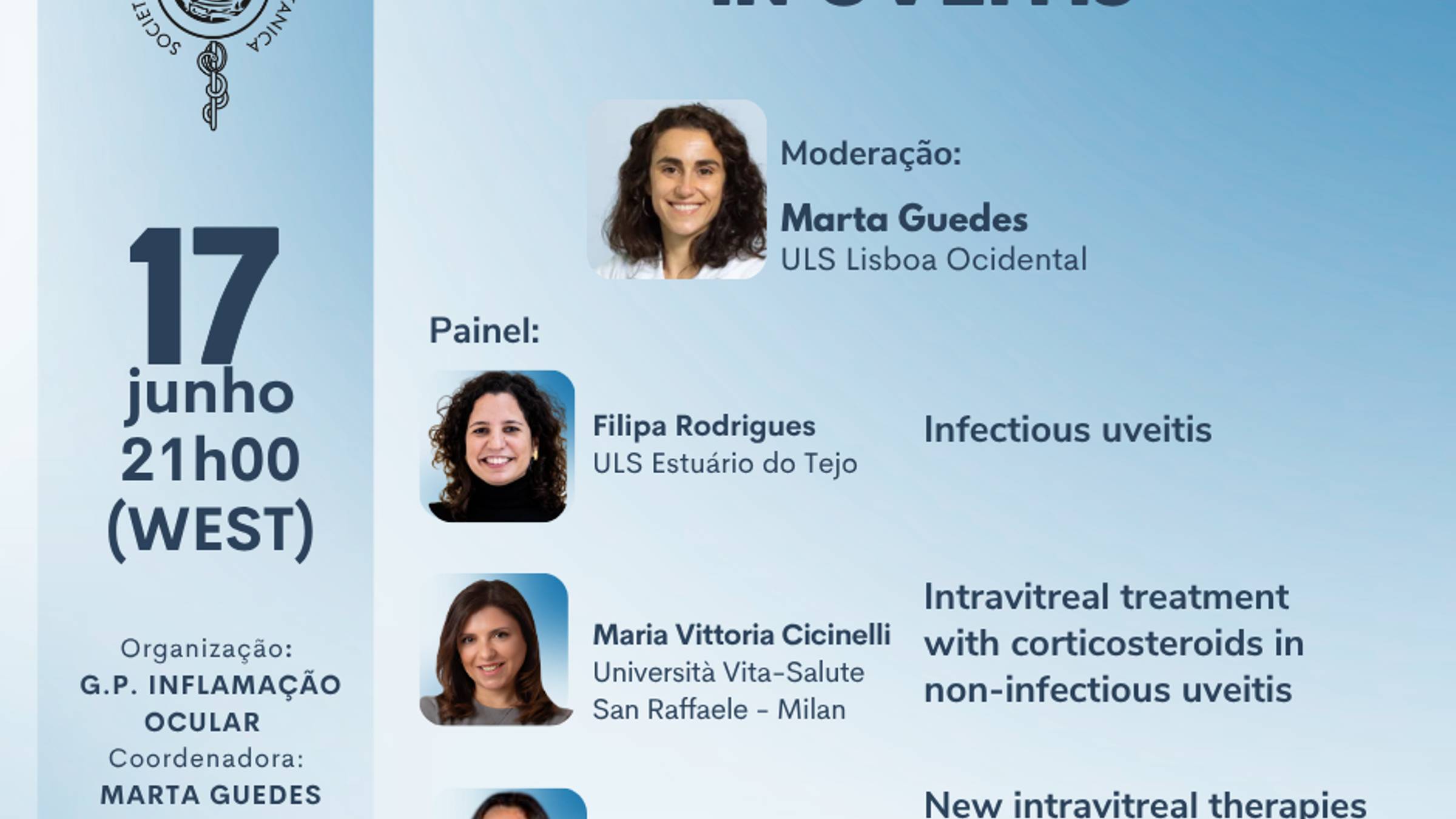 Intravitreal Therapy in Uveitis — Webinar 17 Junho 21h00