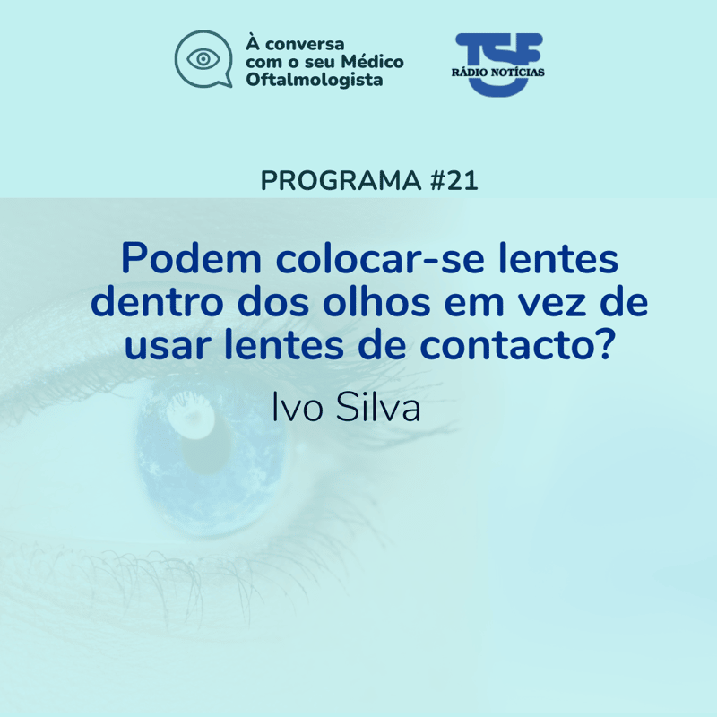Podem colocar-se lentes dentro dos olhos em vez de usar lentes de contacto