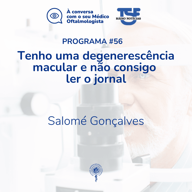 Tenho uma degenerescência macular e não consigo ler o jornal