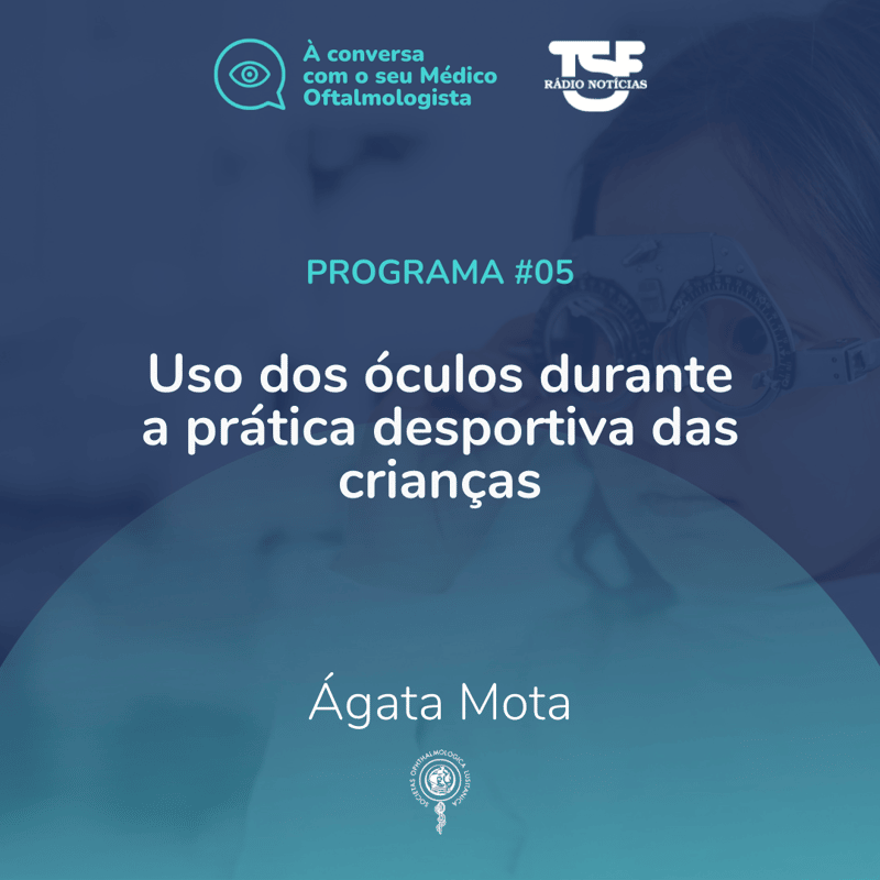 Uso dos óculos durante a pratica desportiva das crianças