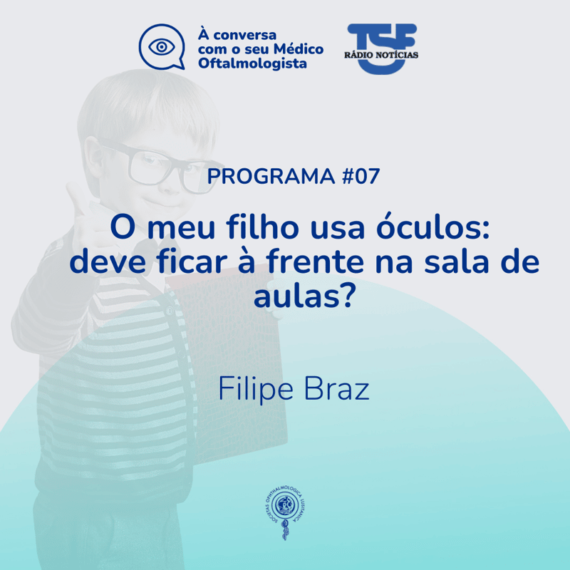 O meu filho usa óculos: deve ficar à frente na sala de aula?