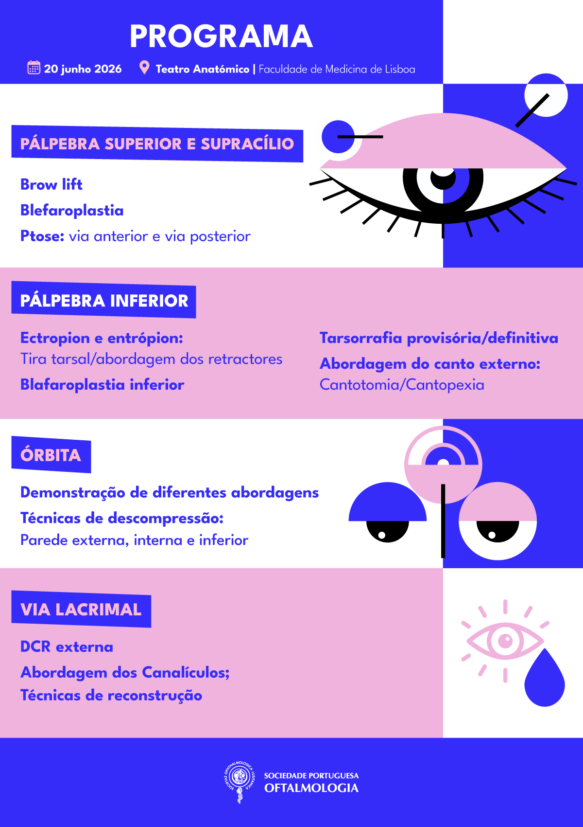 Programa - Formação Avançada em Oculoplástica, Órbita e Vias Lacrimais